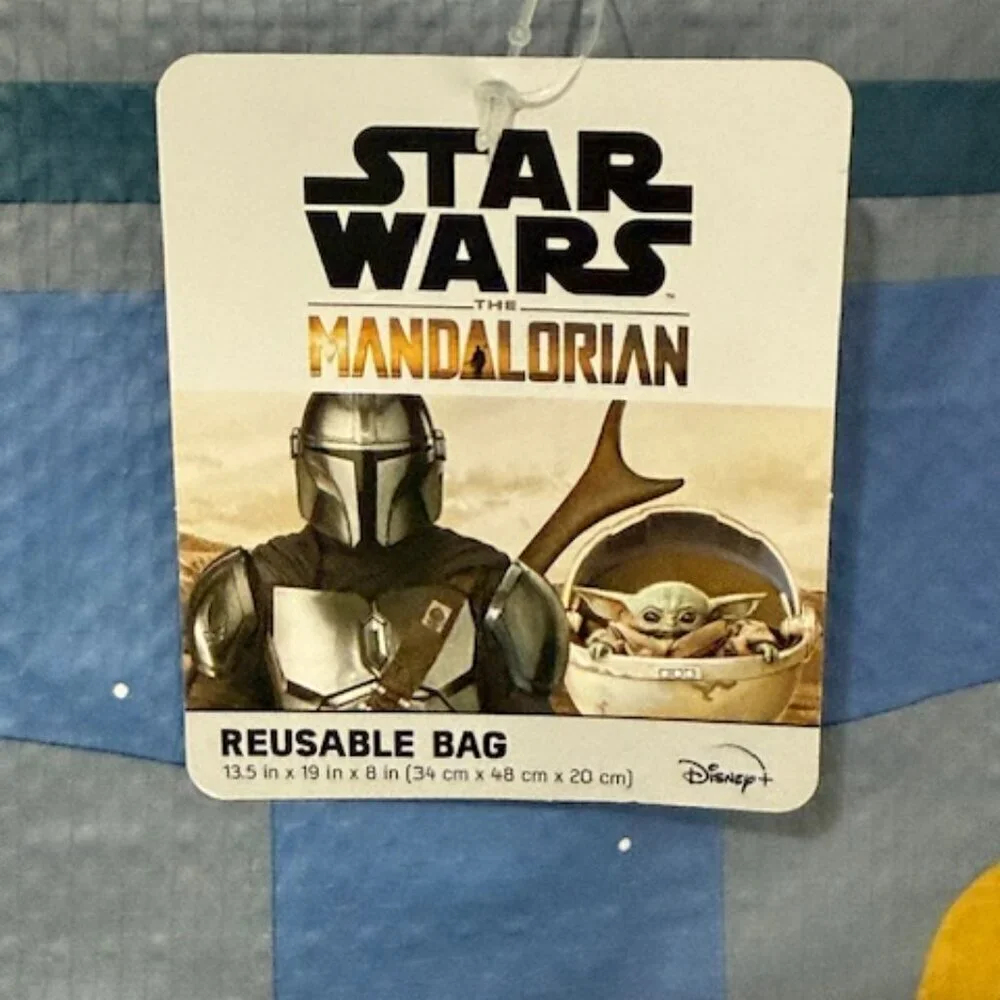 Disney Star Wars Mandalorian Baby Yoda Reusable Tote Bag 13.5